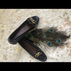 Original Car shoe loafer with gold chain detail